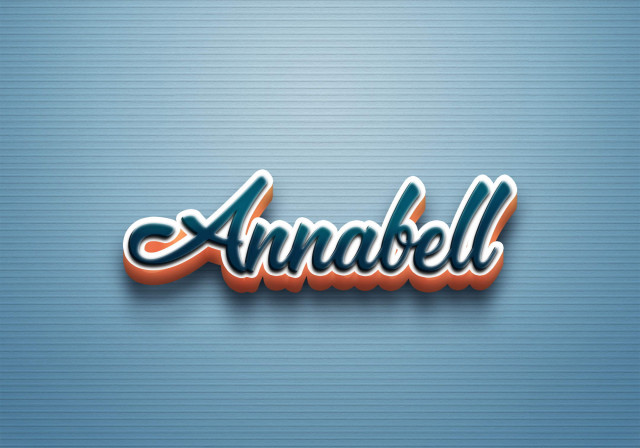 Free photo of Cursive Name DP: Annabell