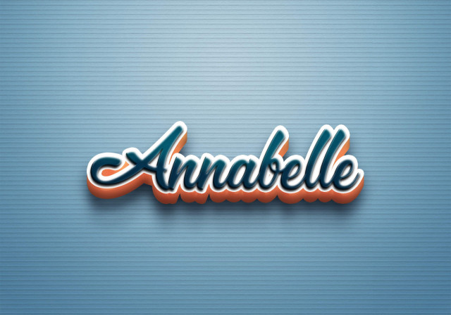 Free photo of Cursive Name DP: Annabelle