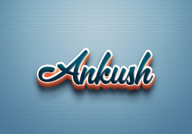 Free photo of Cursive Name DP: Ankush