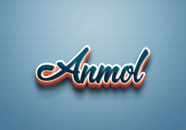 Free photo of Cursive Name DP: Anmol