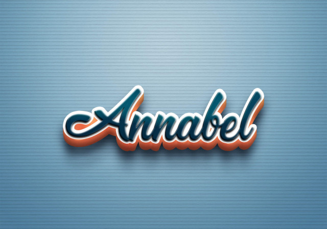 Free photo of Cursive Name DP: Annabel