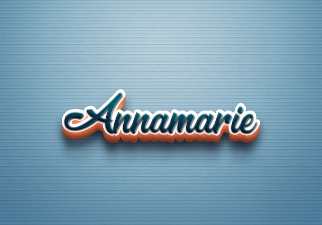 Free photo of Cursive Name DP: Annamarie