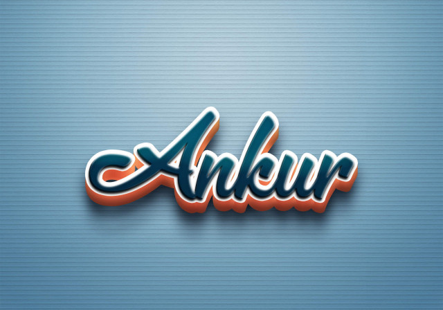 Free photo of Cursive Name DP: Ankur