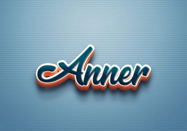 Free photo of Cursive Name DP: Anner