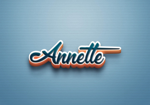 Free photo of Cursive Name DP: Annette