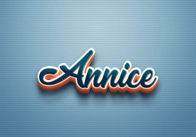 Free photo of Cursive Name DP: Annice