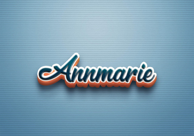 Free photo of Cursive Name DP: Annmarie