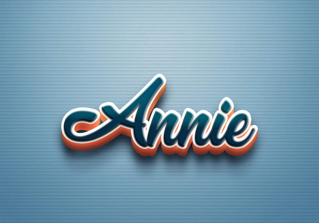 Free photo of Cursive Name DP: Annie