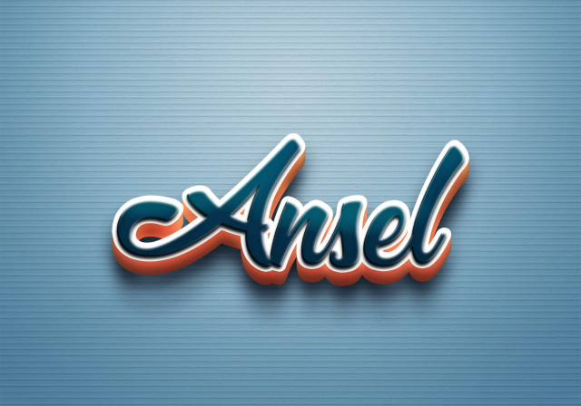 Free photo of Cursive Name DP: Ansel