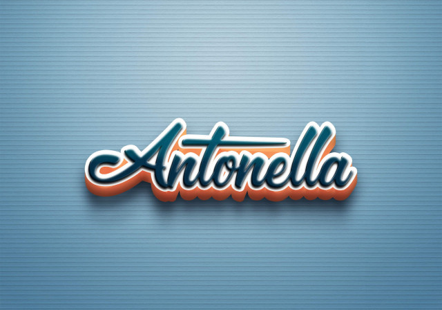 Free photo of Cursive Name DP: Antonella