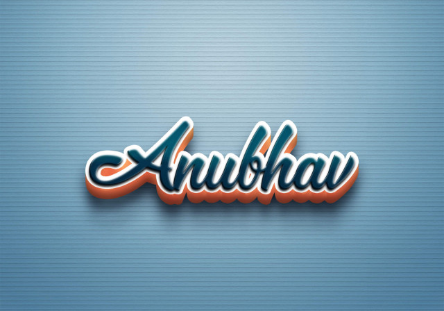 Free photo of Cursive Name DP: Anubhav