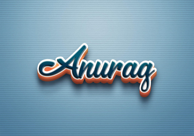 Free photo of Cursive Name DP: Anurag