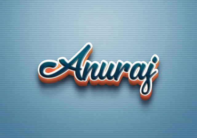 Free photo of Cursive Name DP: Anuraj