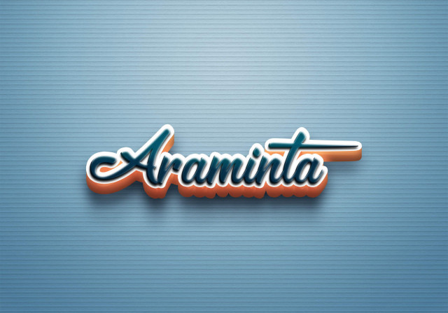 Free photo of Cursive Name DP: Araminta