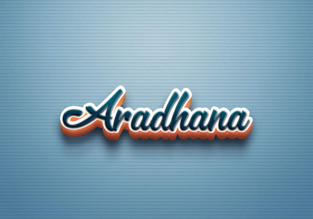 Free photo of Cursive Name DP: Aradhana