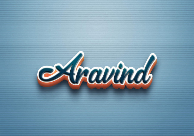 Free photo of Cursive Name DP: Aravind