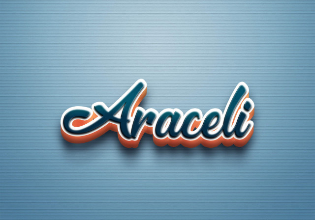 Free photo of Cursive Name DP: Araceli