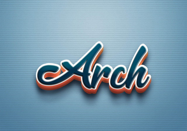 Free photo of Cursive Name DP: Arch