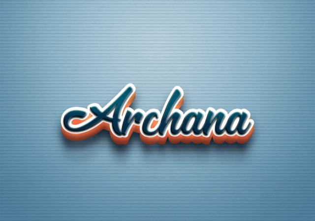 Free photo of Cursive Name DP: Archana
