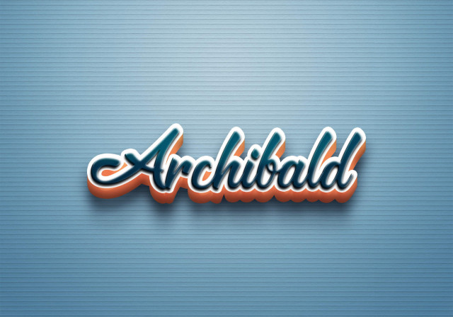 Free photo of Cursive Name DP: Archibald