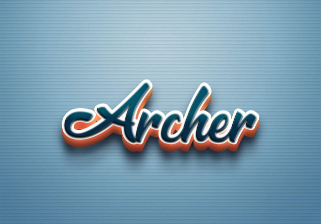 Free photo of Cursive Name DP: Archer