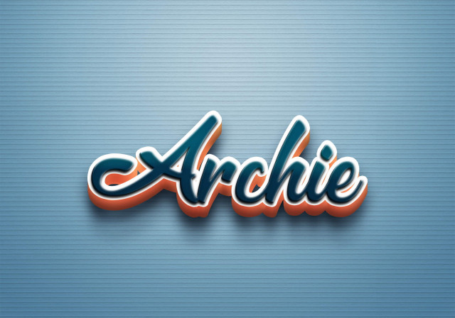 Free photo of Cursive Name DP: Archie