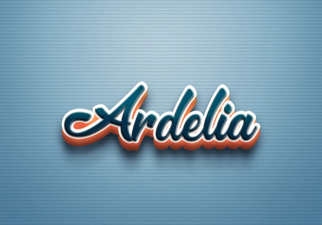 Free photo of Cursive Name DP: Ardelia