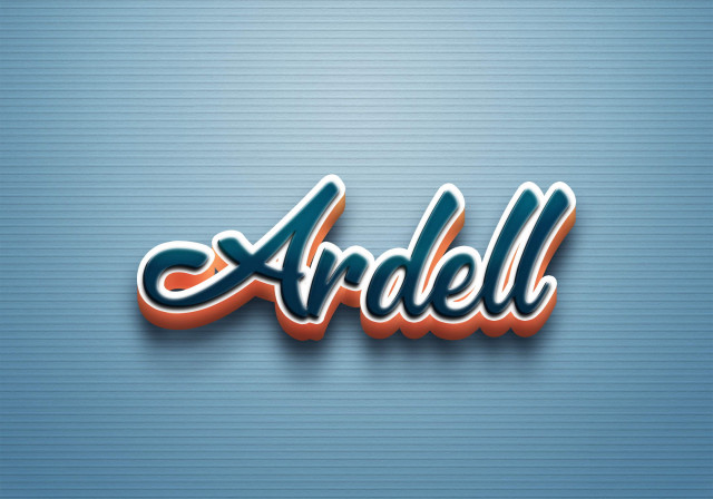 Free photo of Cursive Name DP: Ardell