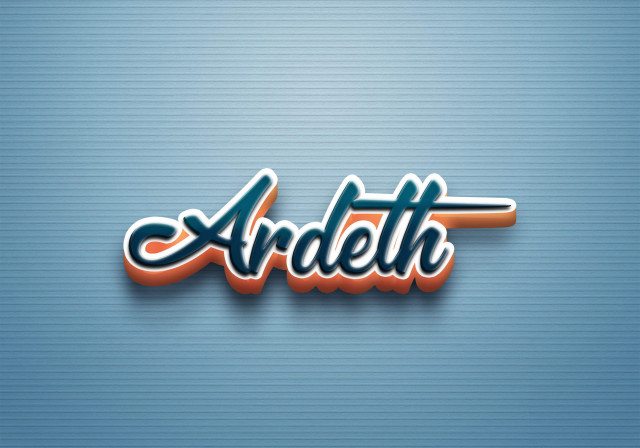 Free photo of Cursive Name DP: Ardeth