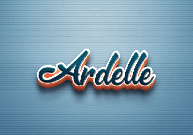 Free photo of Cursive Name DP: Ardelle