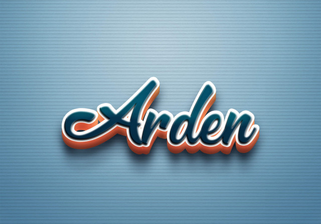 Free photo of Cursive Name DP: Arden