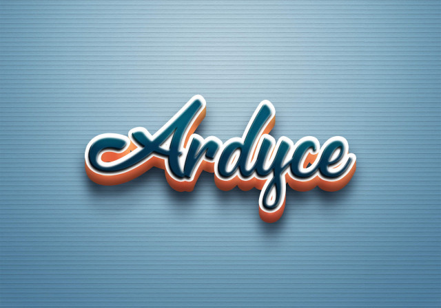 Free photo of Cursive Name DP: Ardyce