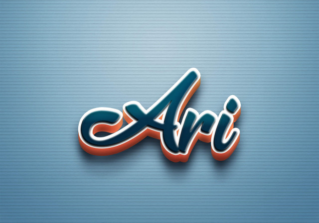 Free photo of Cursive Name DP: Ari