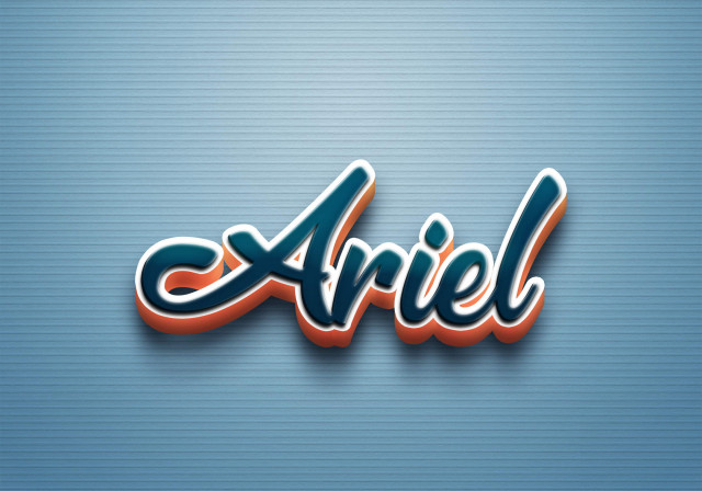 Free photo of Cursive Name DP: Ariel