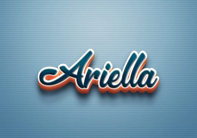 Free photo of Cursive Name DP: Ariella