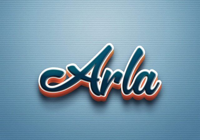 Free photo of Cursive Name DP: Arla