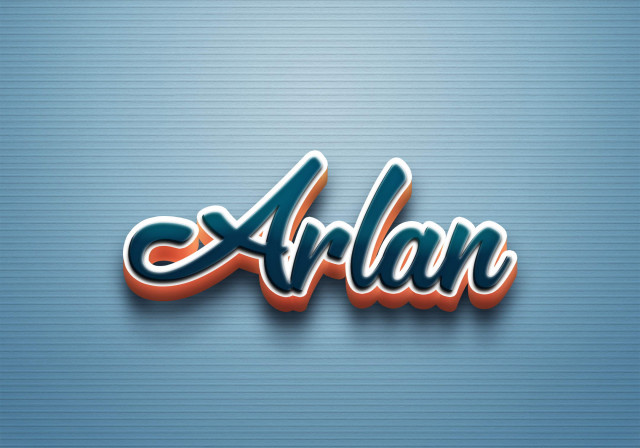 Free photo of Cursive Name DP: Arlan