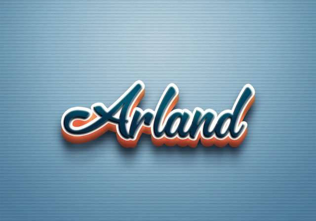 Free photo of Cursive Name DP: Arland