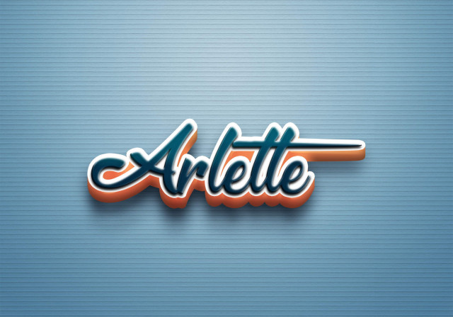 Free photo of Cursive Name DP: Arlette