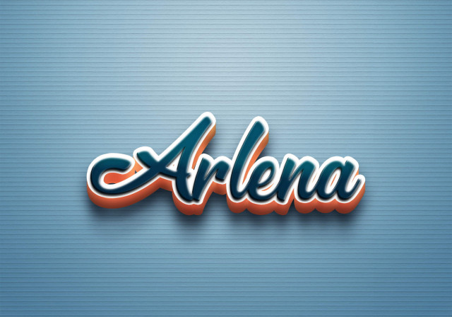 Free photo of Cursive Name DP: Arlena