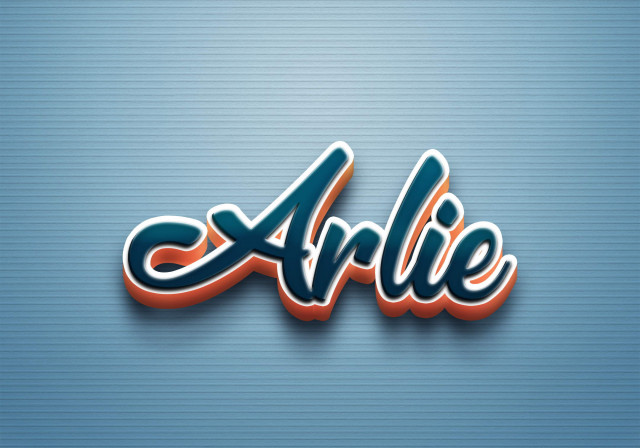 Free photo of Cursive Name DP: Arlie