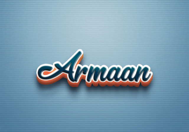 Free photo of Cursive Name DP: Armaan