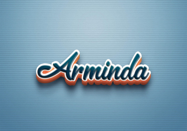 Free photo of Cursive Name DP: Arminda