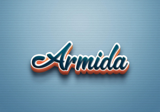 Free photo of Cursive Name DP: Armida