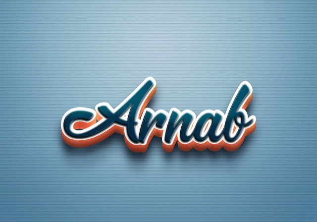 Free photo of Cursive Name DP: Arnab