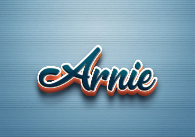 Free photo of Cursive Name DP: Arnie