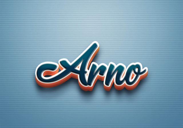 Free photo of Cursive Name DP: Arno