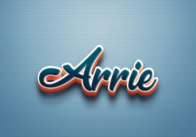 Free photo of Cursive Name DP: Arrie