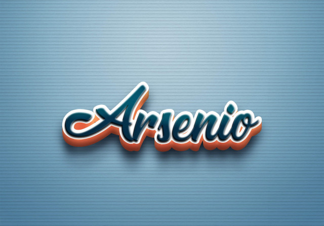 Free photo of Cursive Name DP: Arsenio