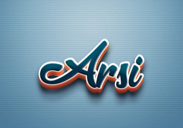 Free photo of Cursive Name DP: Arsi